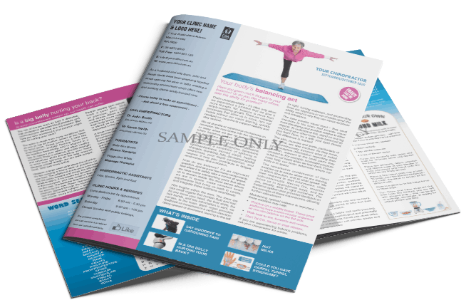 Your Chiropractor print newsletter mockup
