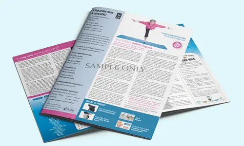 Printed chiropractic newsletters